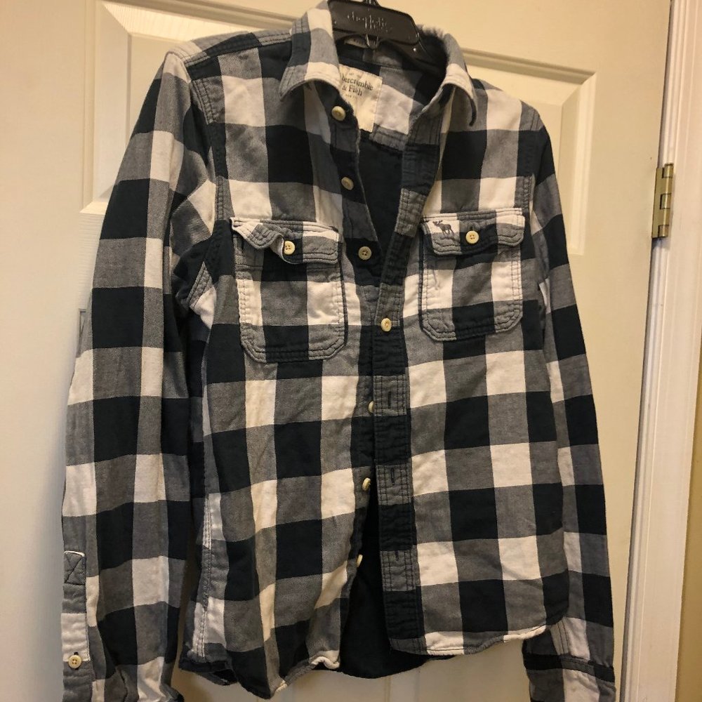 A&F Plaid Button Down Shirt